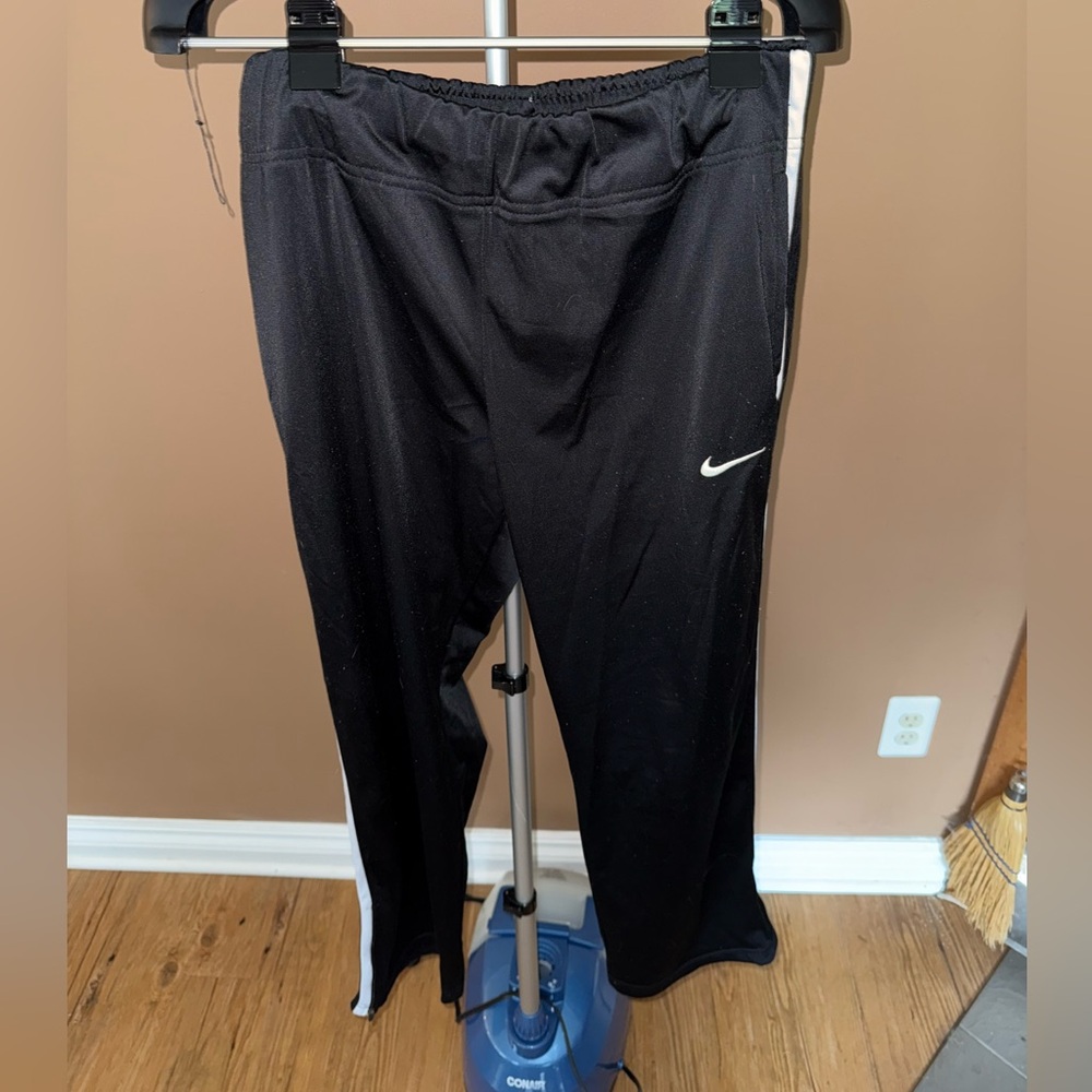 Nike Black Joggers with White Swoosh